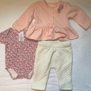 Laura Ashley 3 piece set - floral design with lightweight jacket